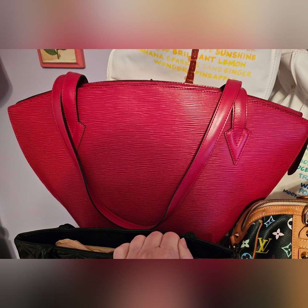 Louis Vuitton Pink Epi Leather Tote